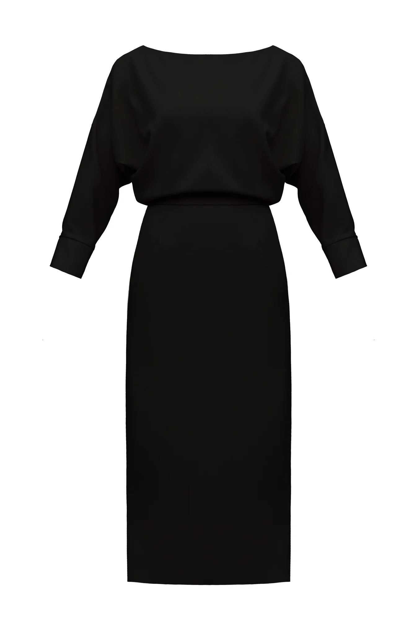 AGALIA black work to evening off-the-shoulder midi dress - Image 6