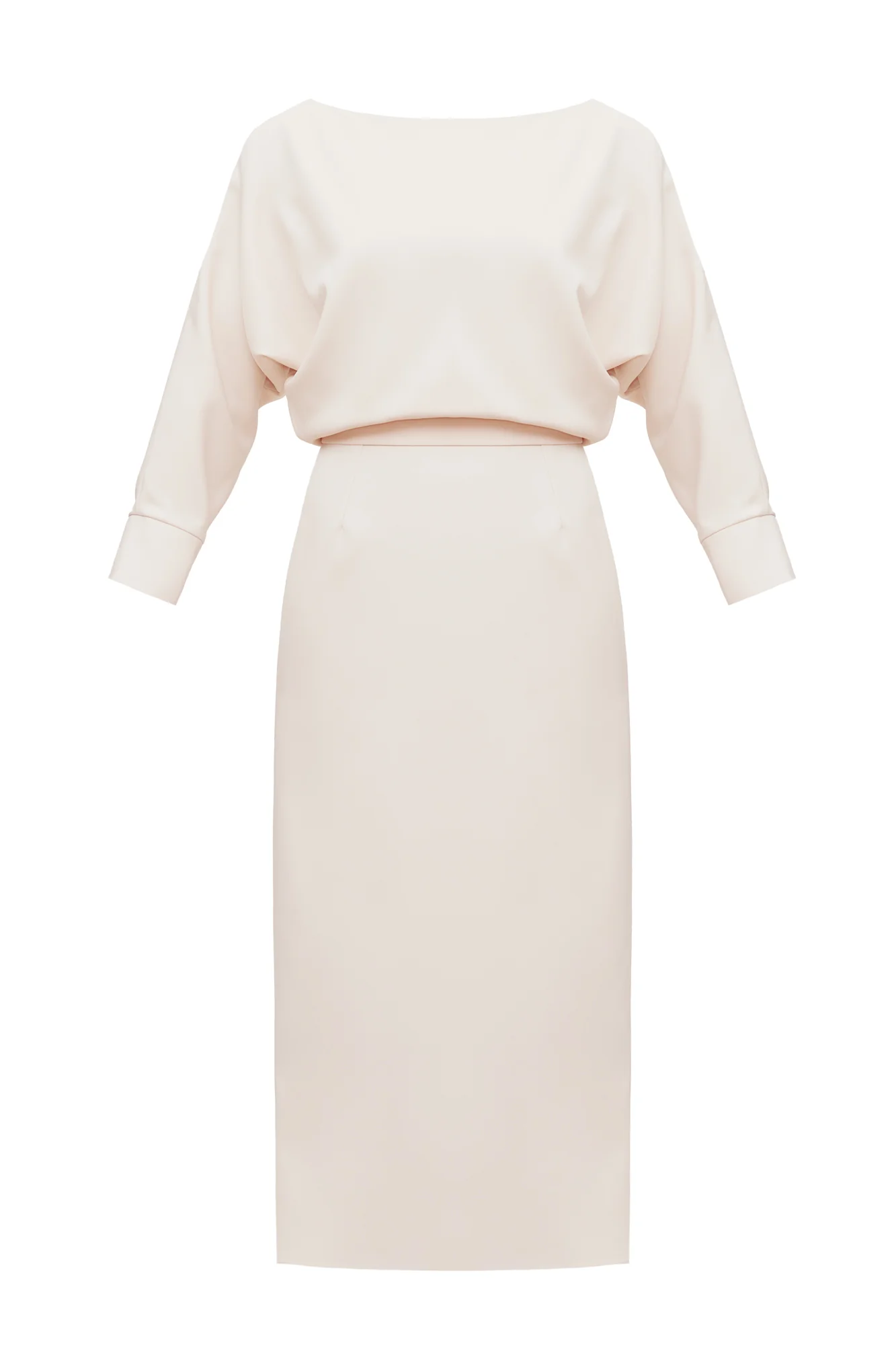 AGALIA cream off-the-shoulder midi dress - Image 8