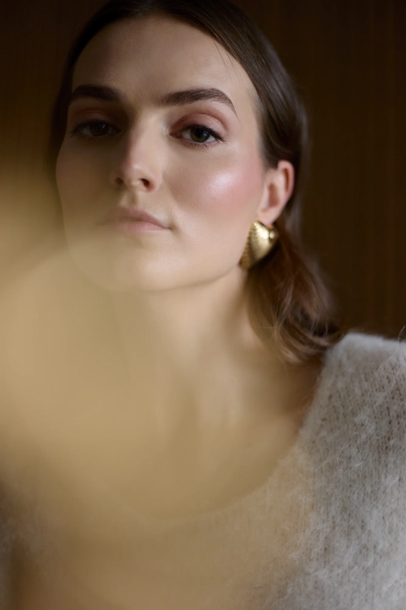 ALEXA Cream Mini Sweater Dress - Image 5