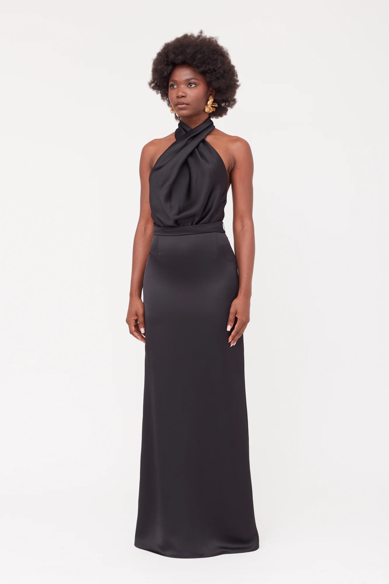 ALIUR black maxi evening dress - Image 11