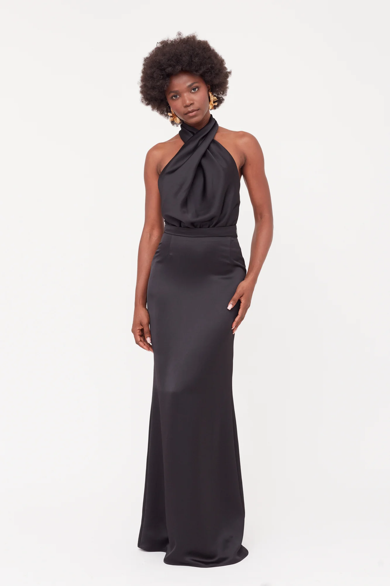 ALIUR black maxi evening dress - Image 12