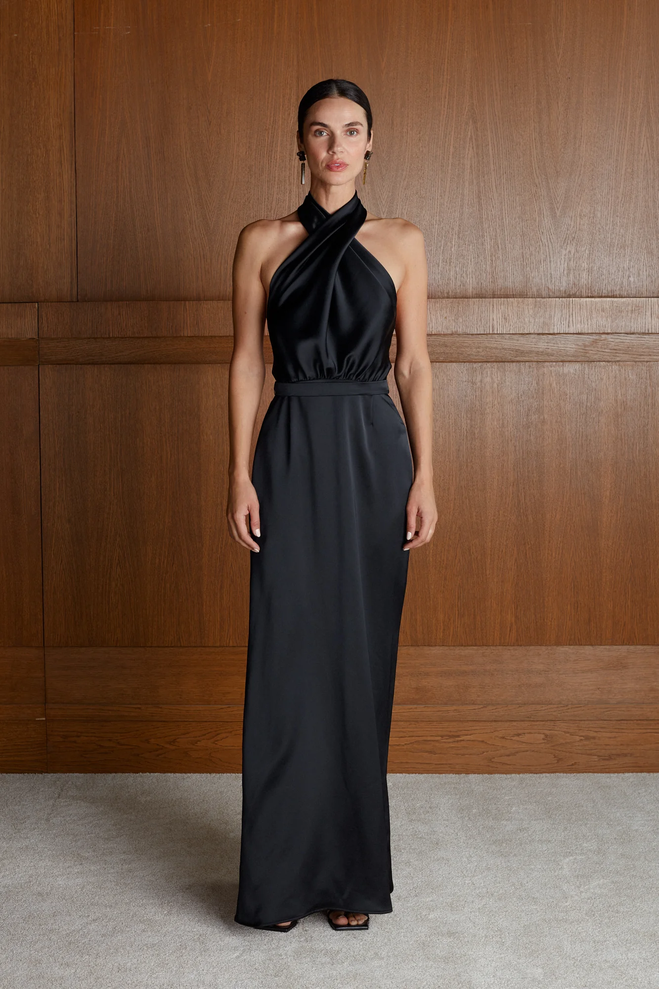 ALIUR black maxi evening dress - Image 6