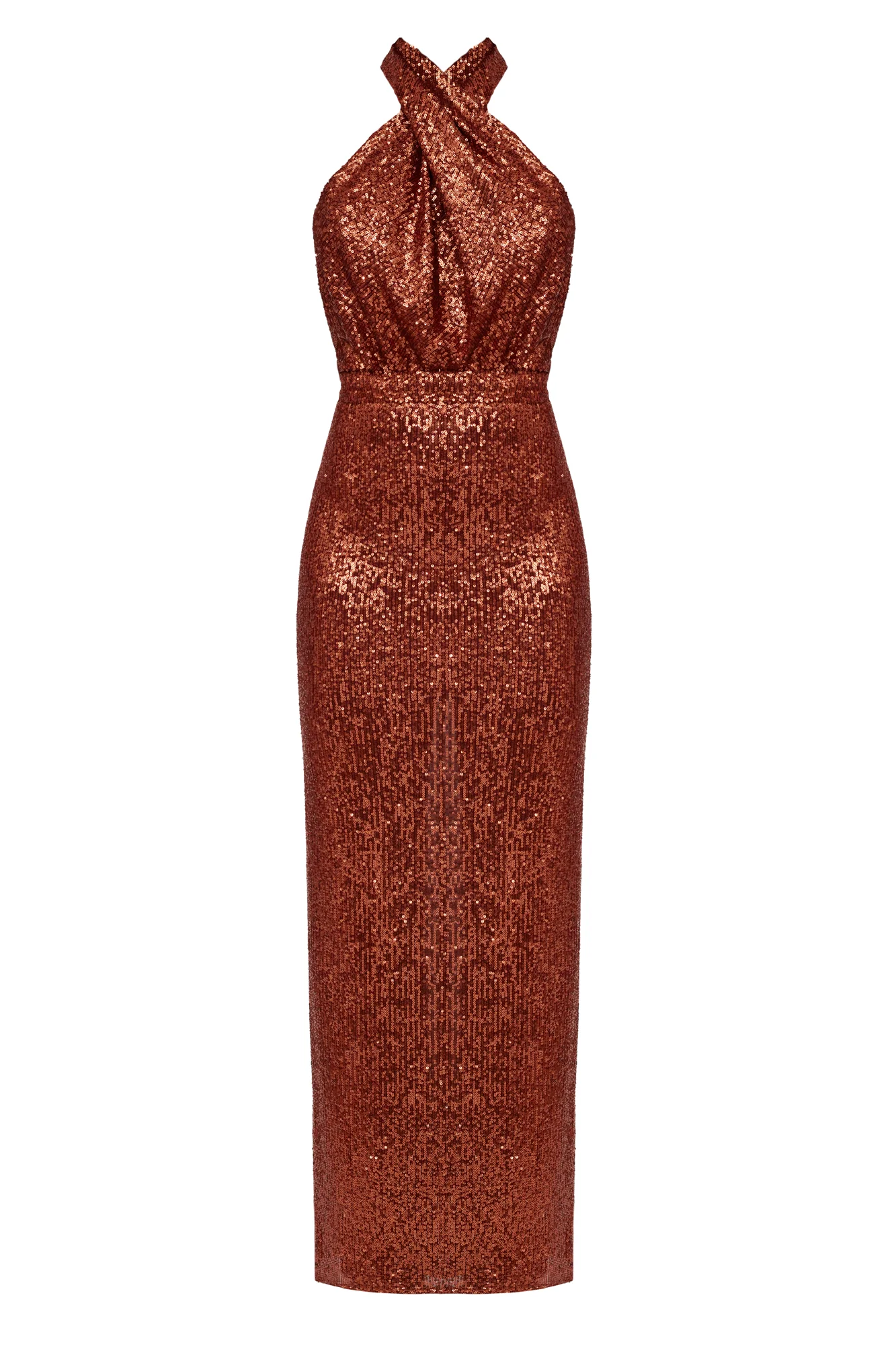ALTA Bronze Sequin Maxi Evening dress - Image 15