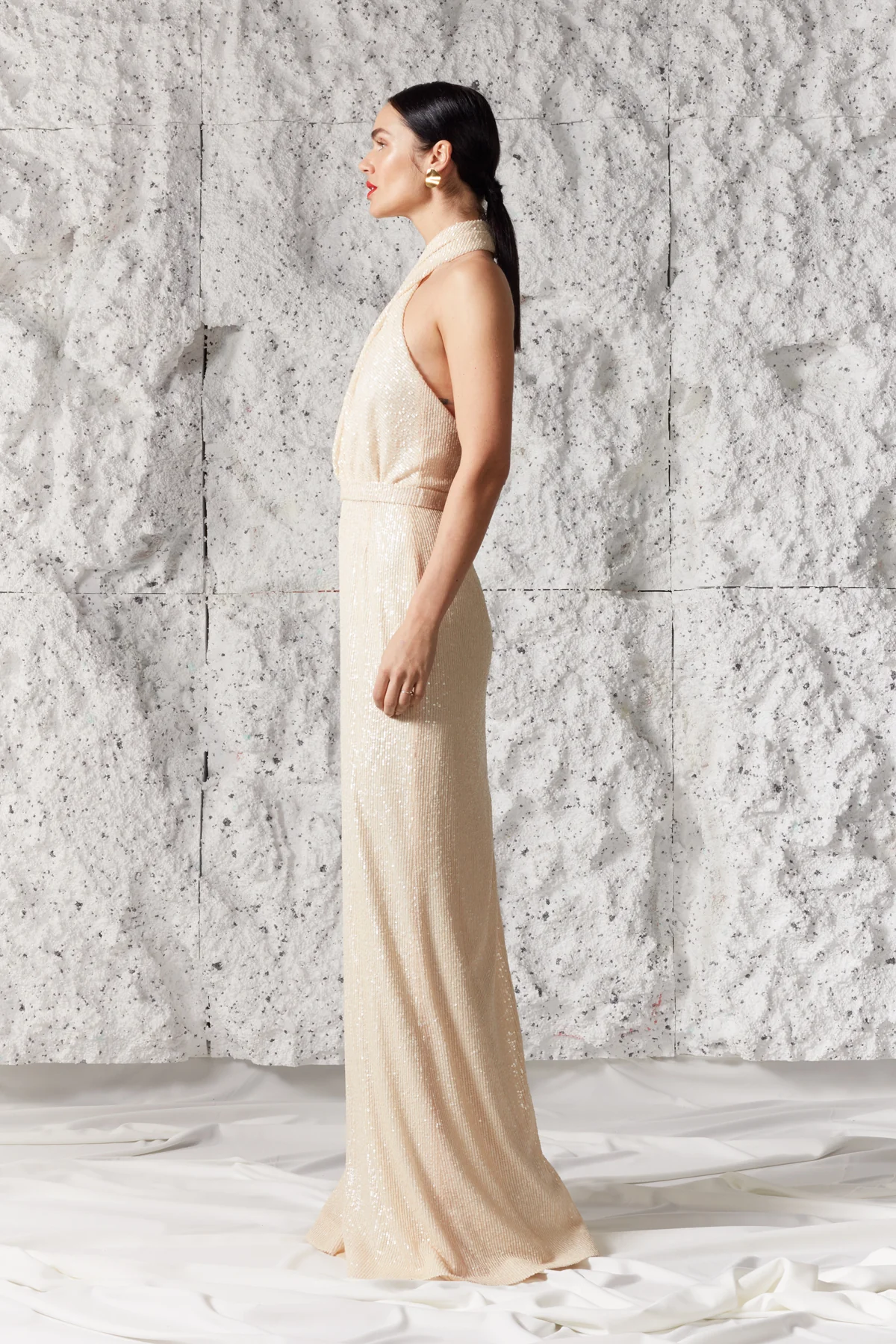ALTA cream sequin maxi wedding dress - Image 5
