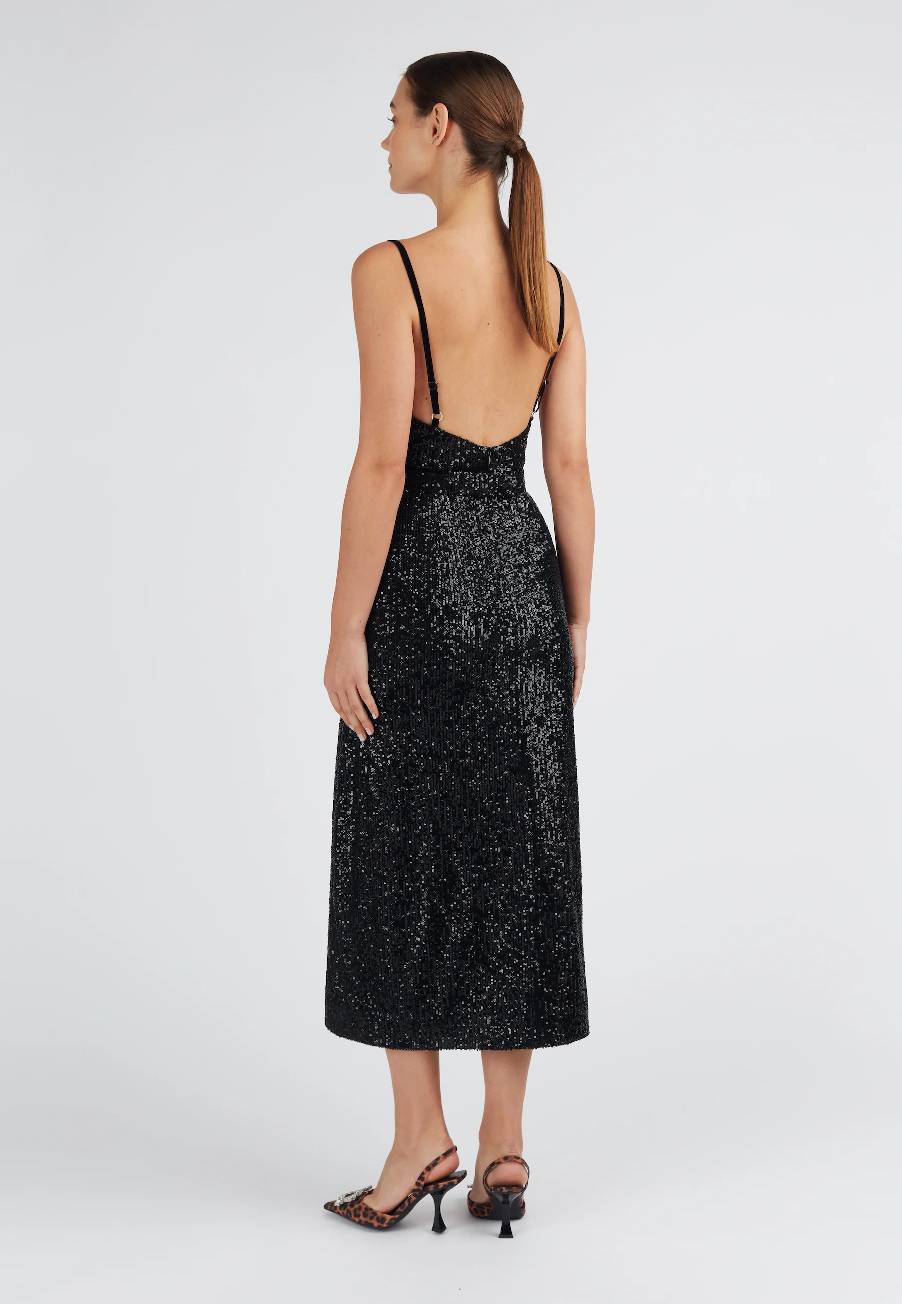 CHLOE black sequin cocktail dress - Image 12