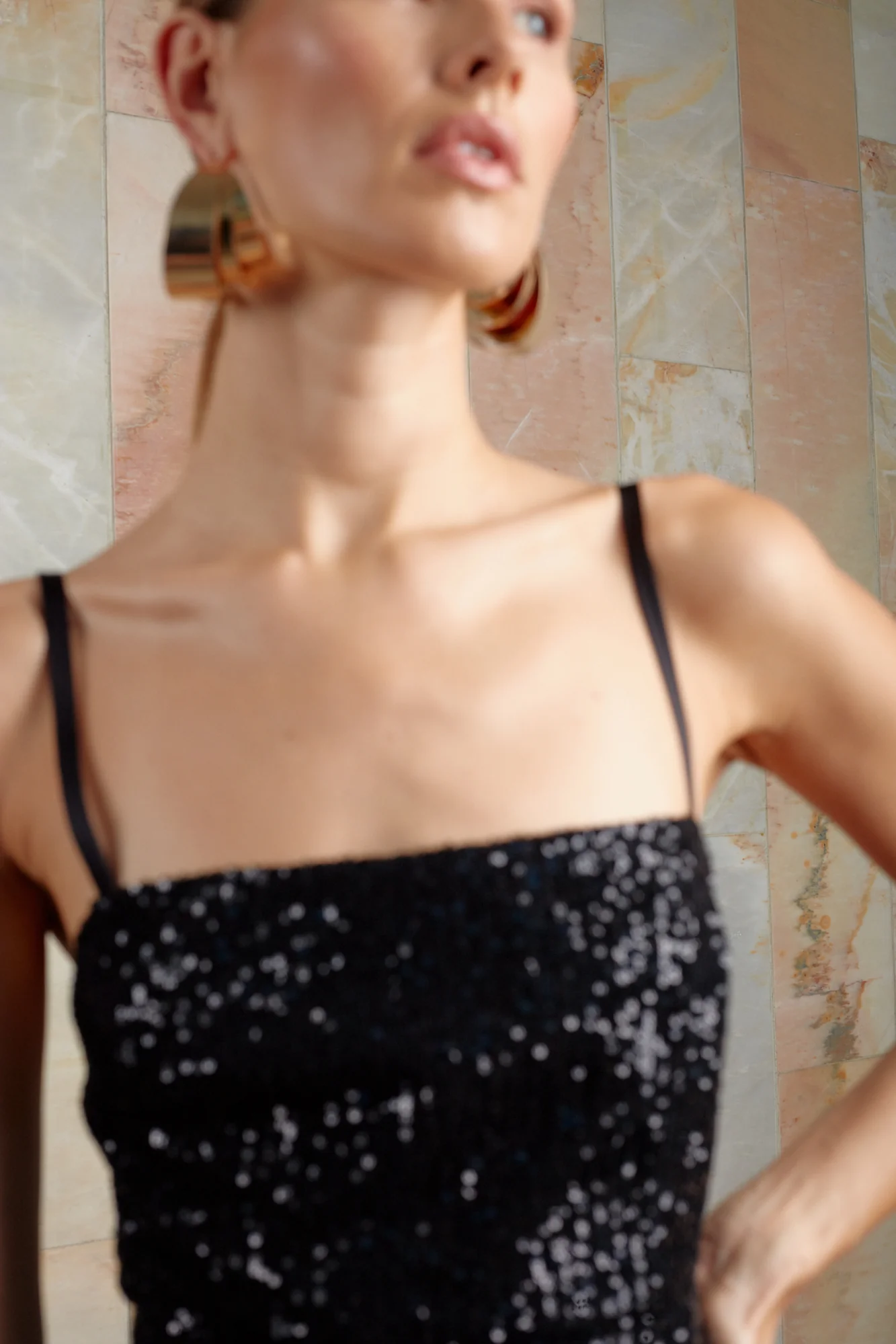 CHLOE black sequin cocktail dress - Image 5