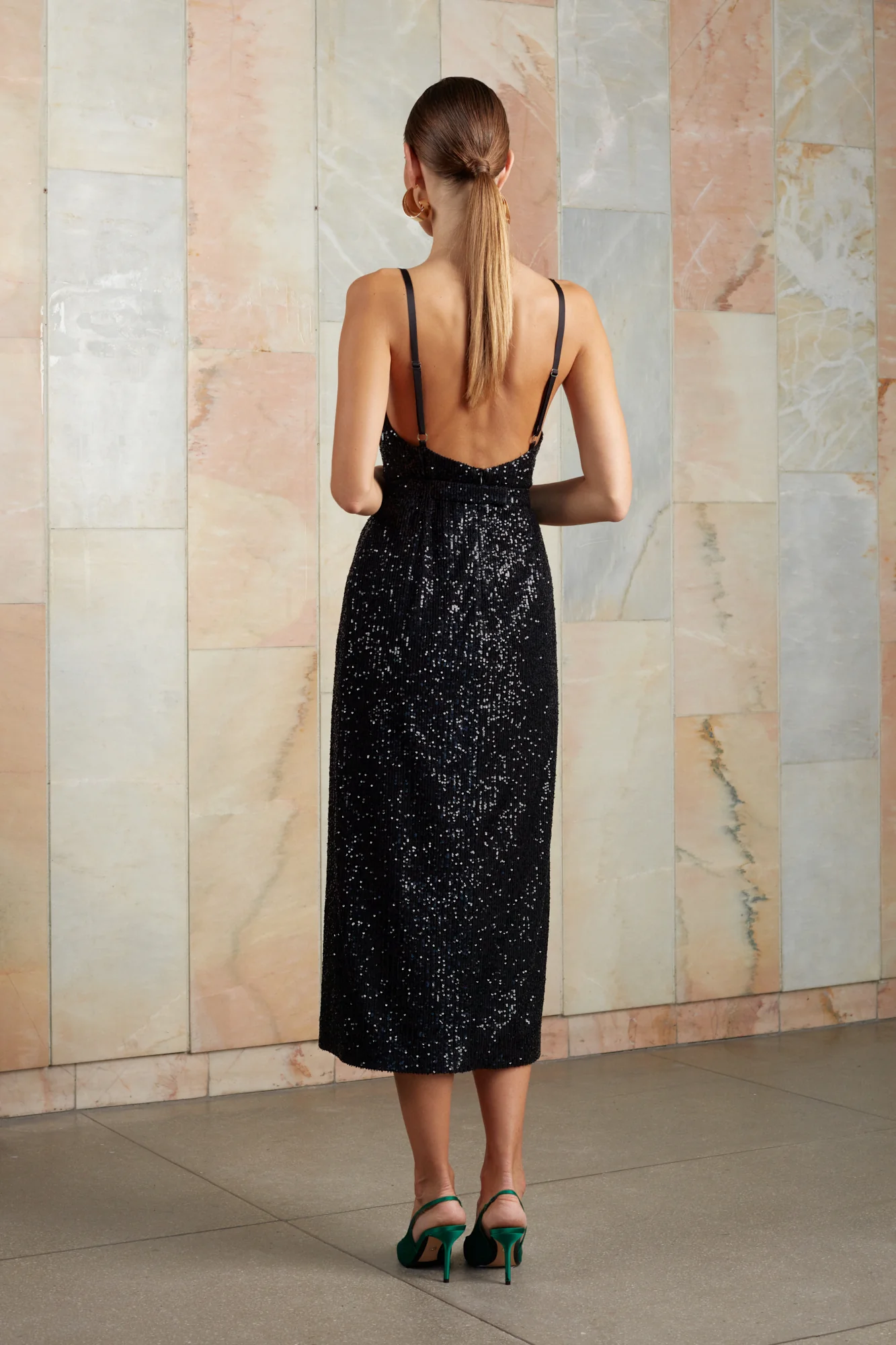 CHLOE black sequin cocktail dress - Image 7