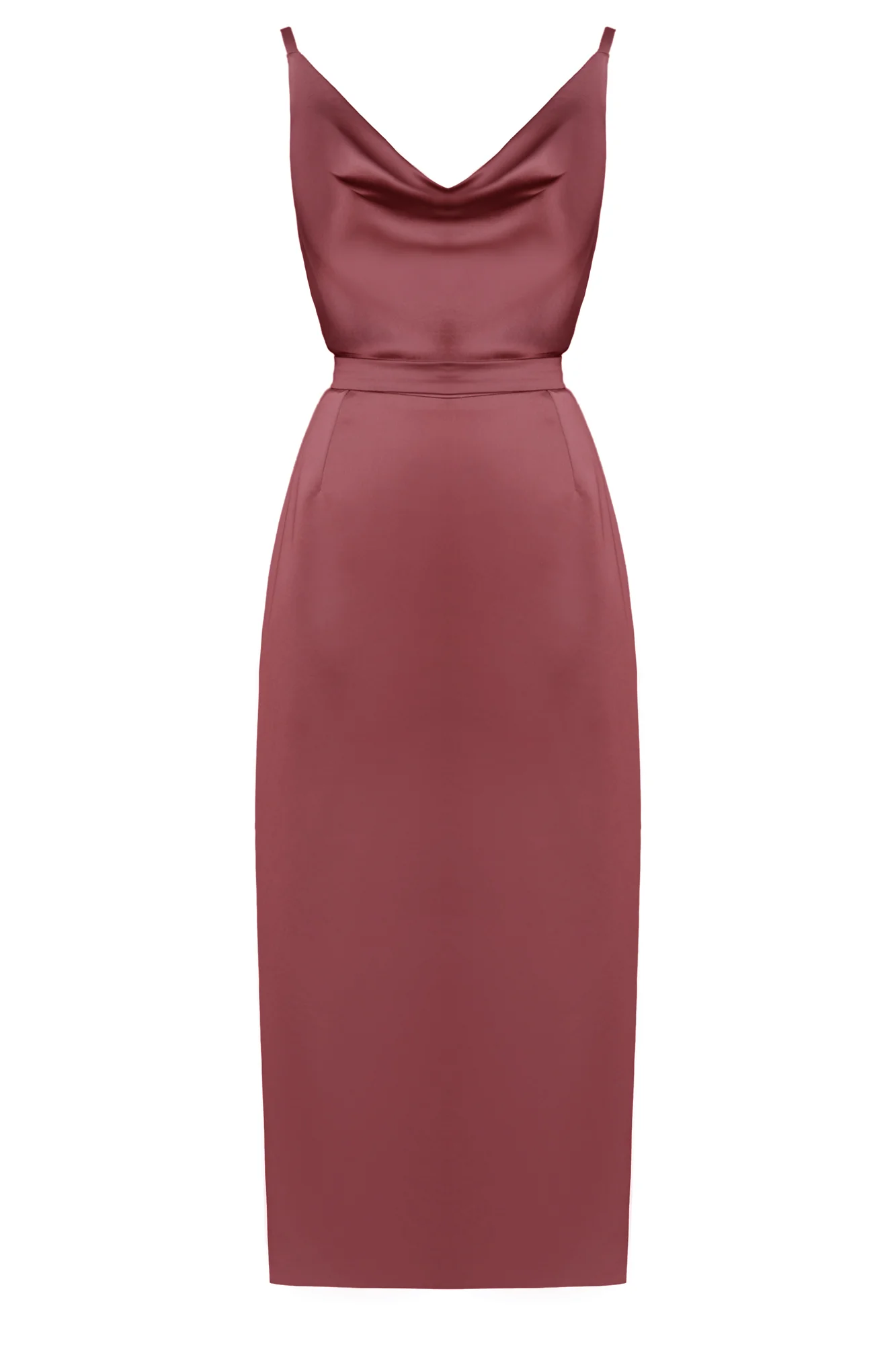 KAMEA brick red backless cocktail dress - Image 9