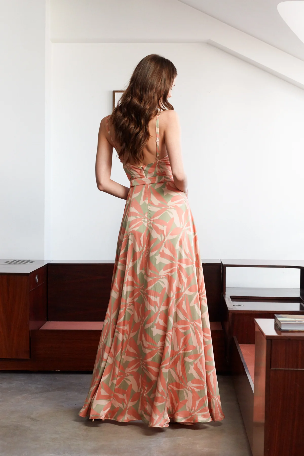 CELINA floral printed maxi dress - Image 4