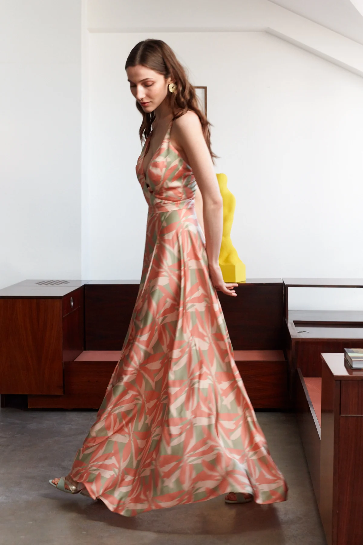CELINA floral printed maxi dress - Image 5