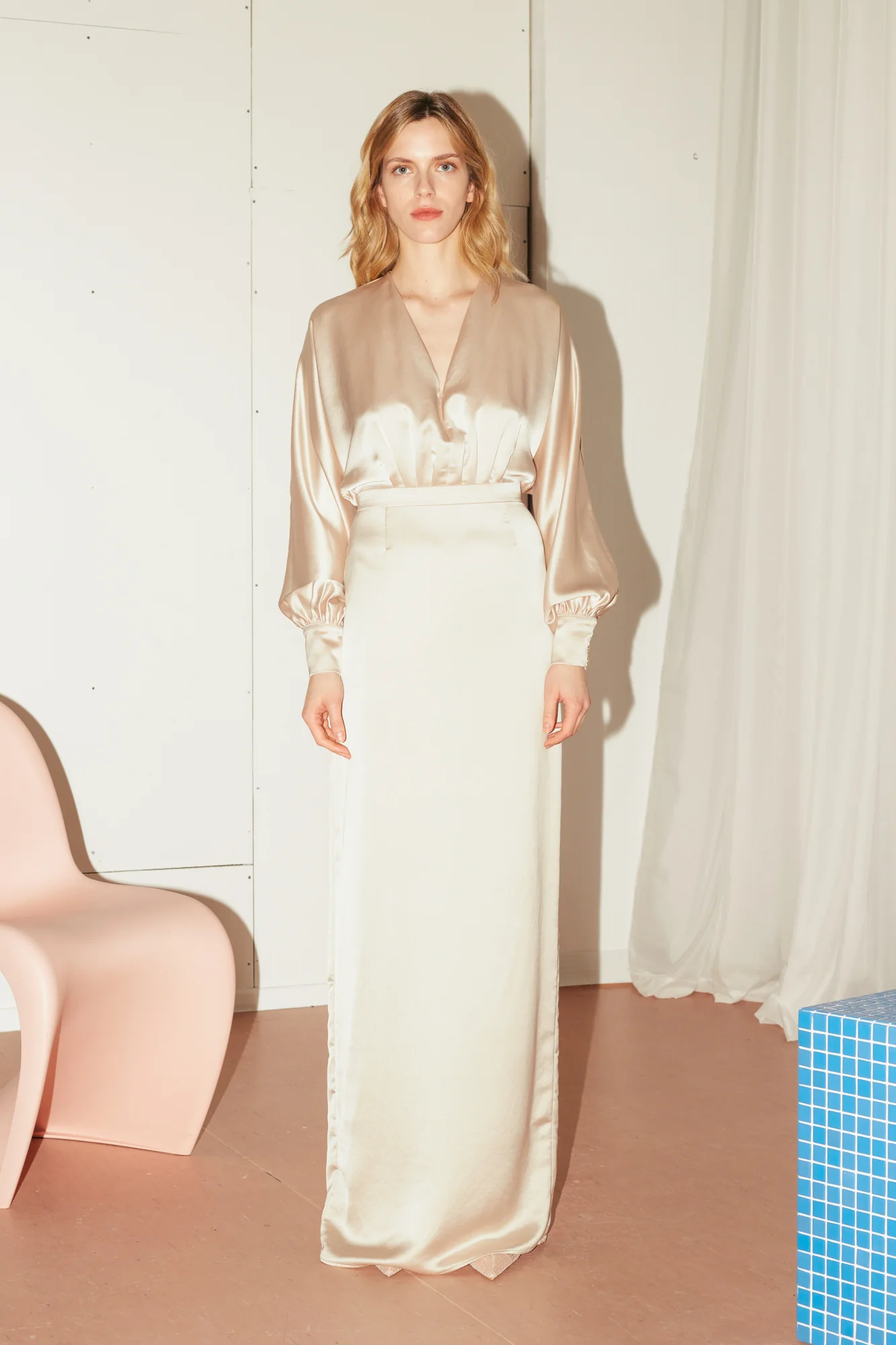 BONA champagne beige wedding dress - Image 5