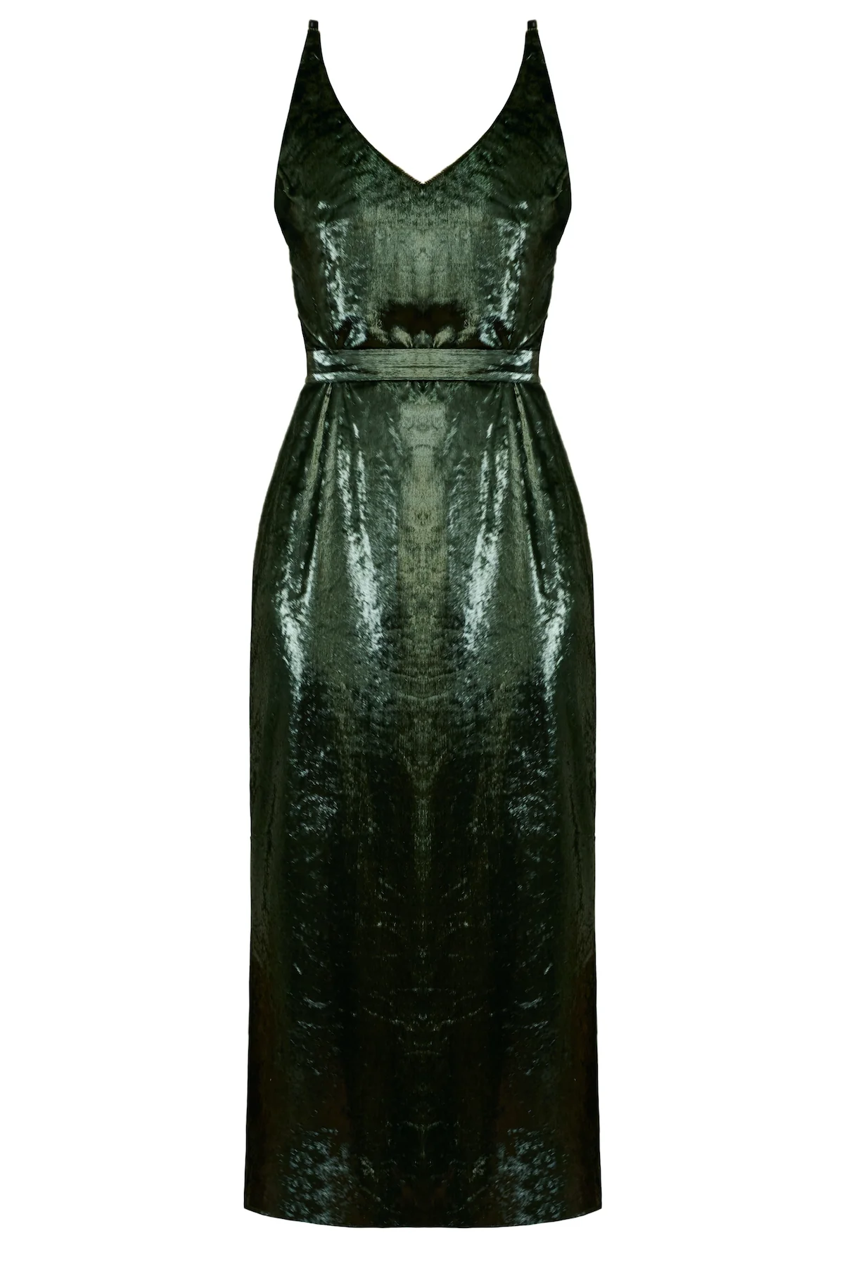 ISLA dark green velvet dress - Image 6