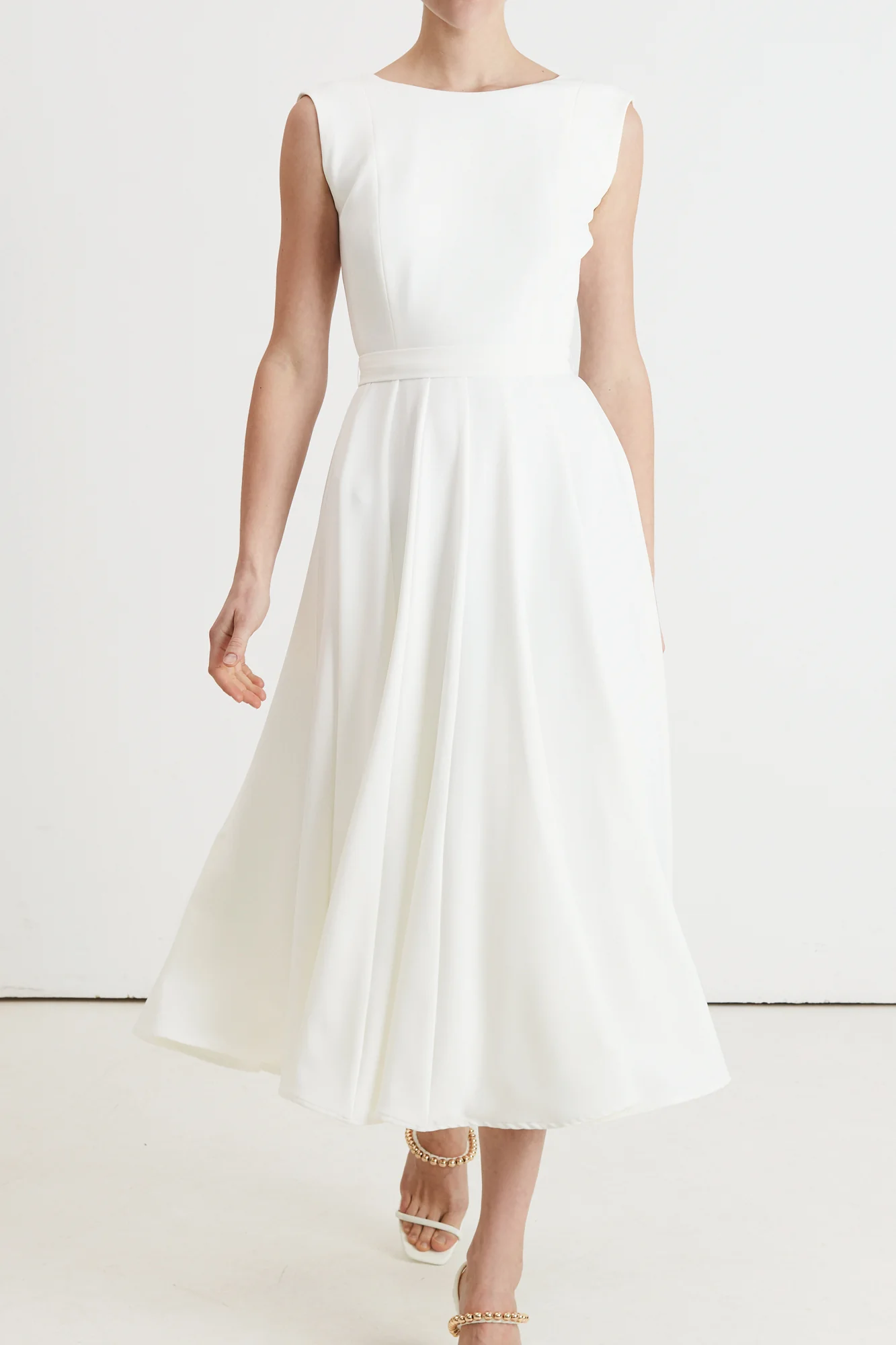 ARIOSE elegant pleated midi wedding dress - Image 9