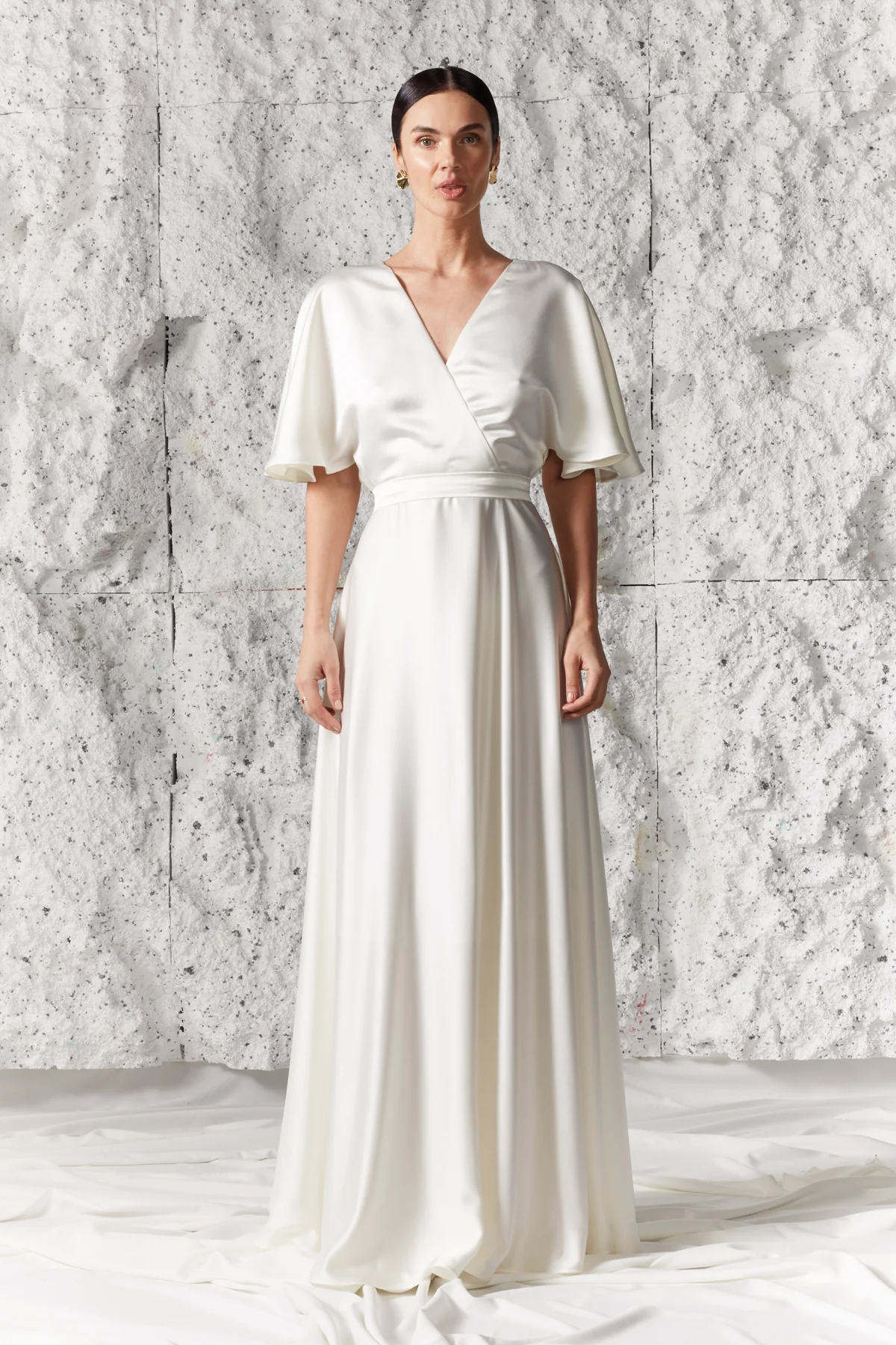 ELISE off white maxi wedding dress - Image 3