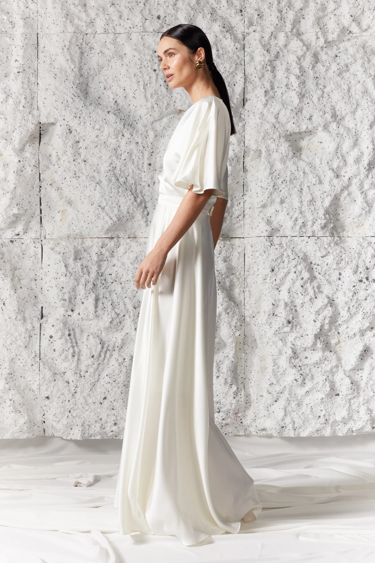 ELISE off white maxi wedding dress - Image 4