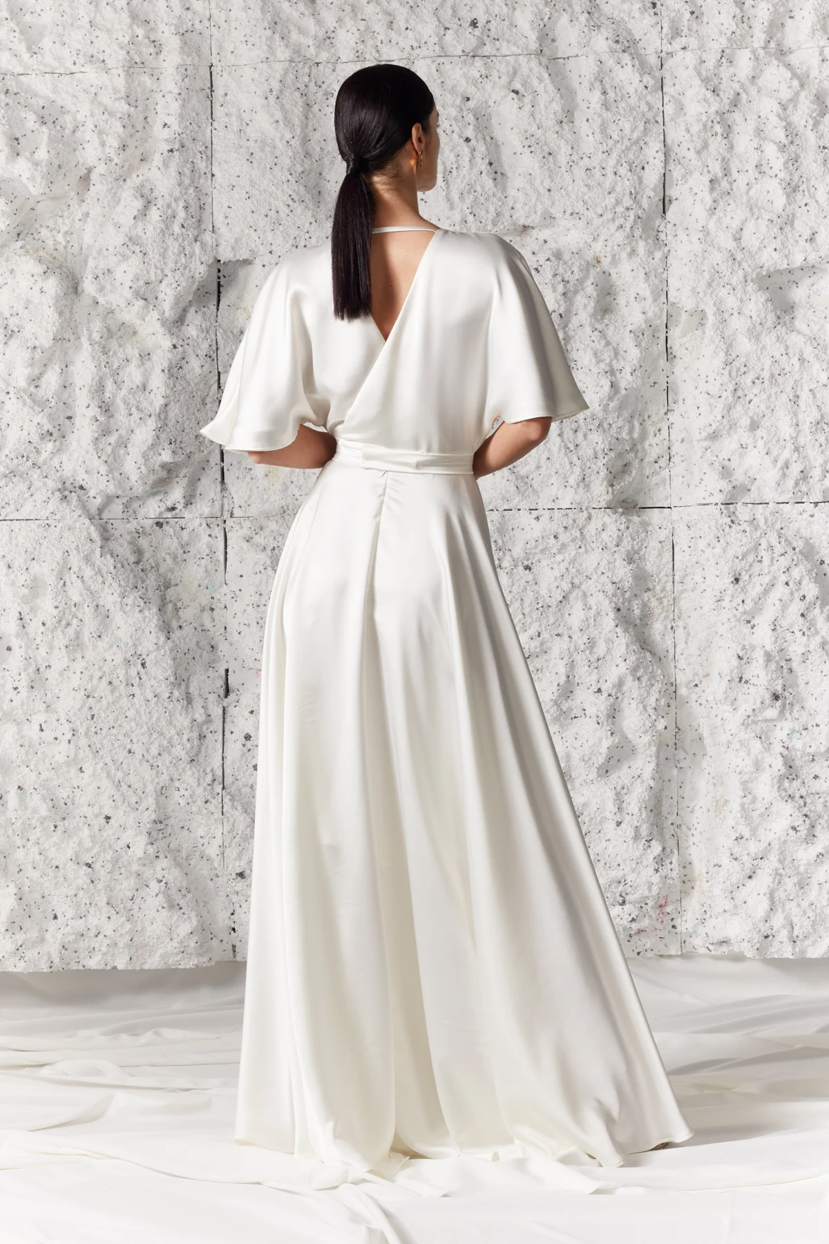 ELISE off white maxi wedding dress - Image 5