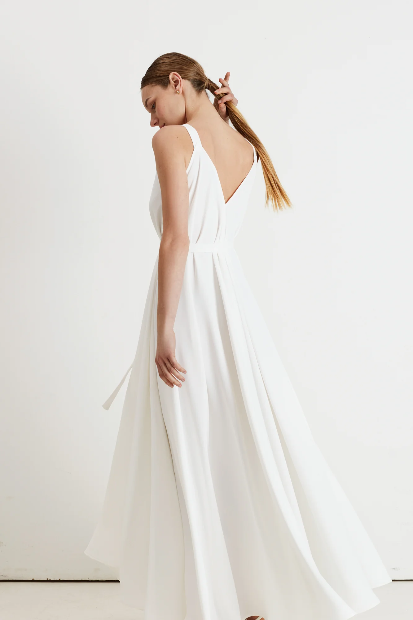 ELLA flared maxi wedding dress - Image 3