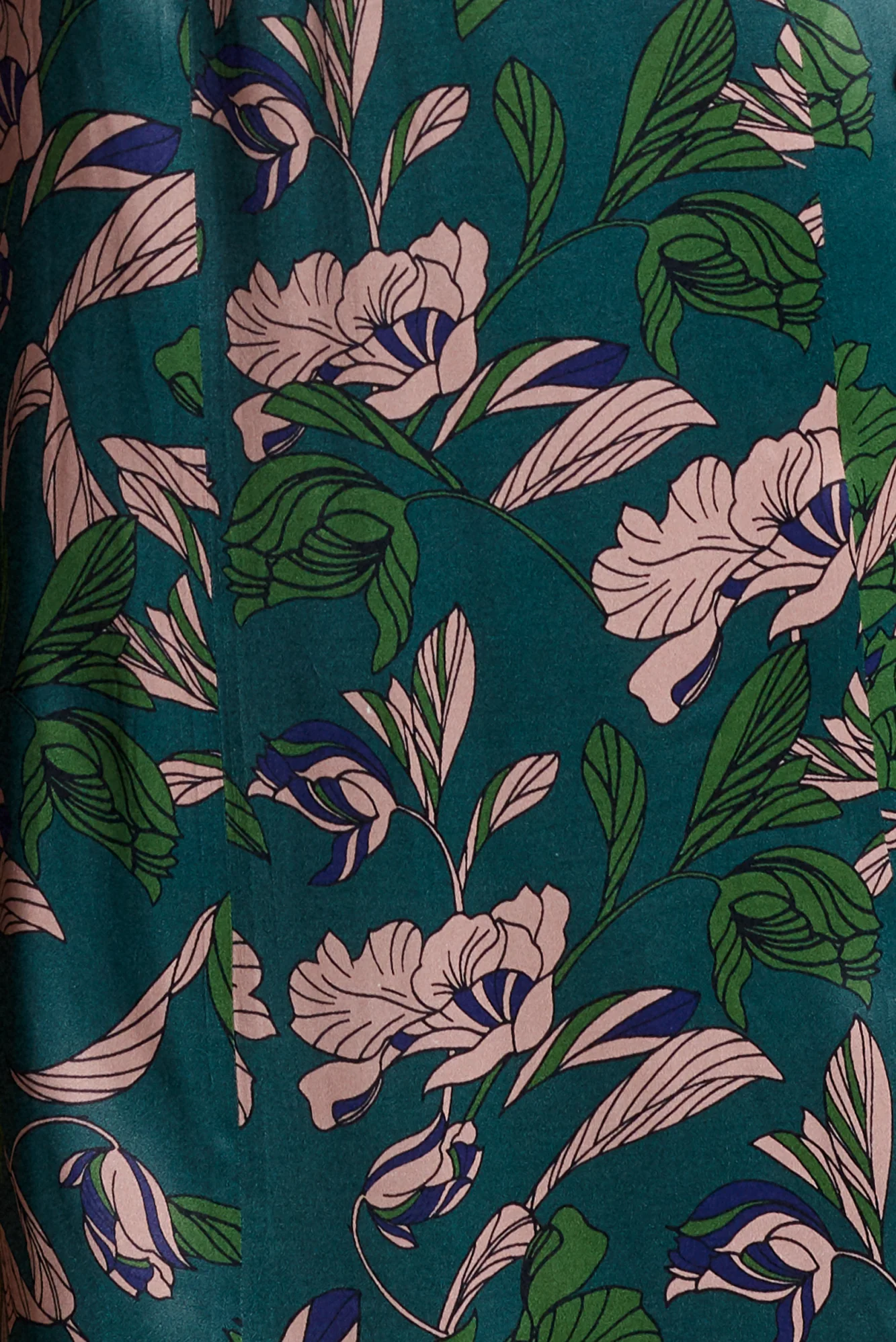 ENORA floral print midi dress with deep V neck - Image 10