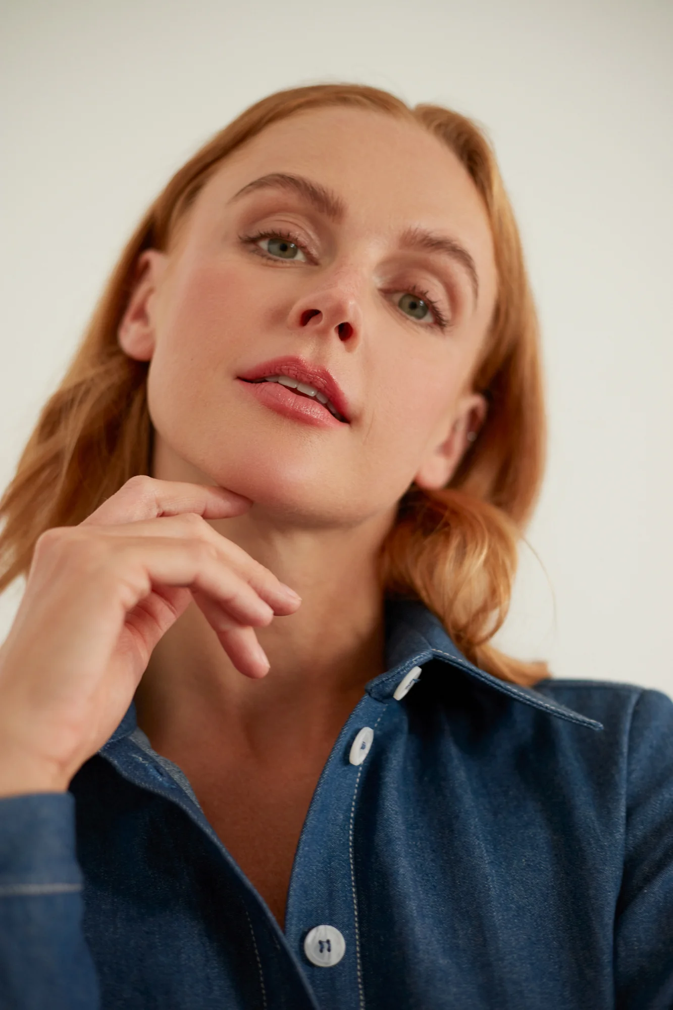 ESTI blue denim midi shirt dress - Image 8
