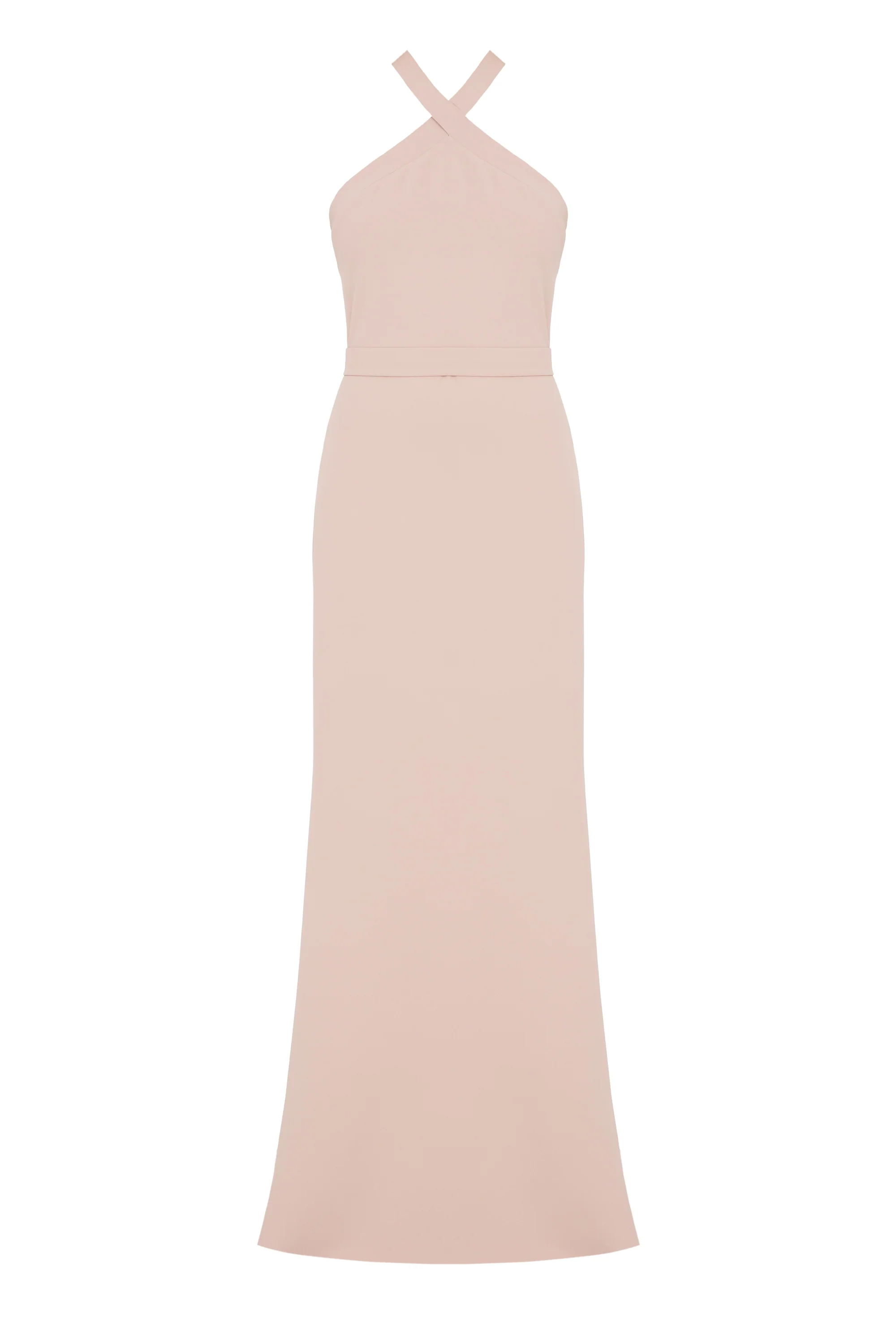 GISEL Dusty Rose Off-Shoulder Long Evening Dress - Image 7