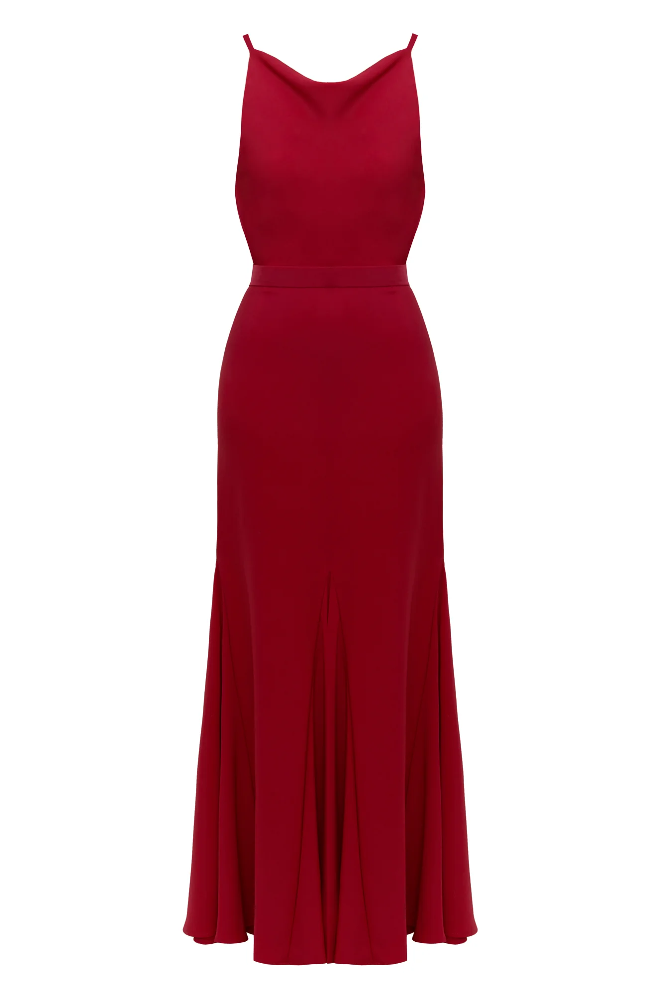 LINEA red evening gown with maxi skirt - Image 7
