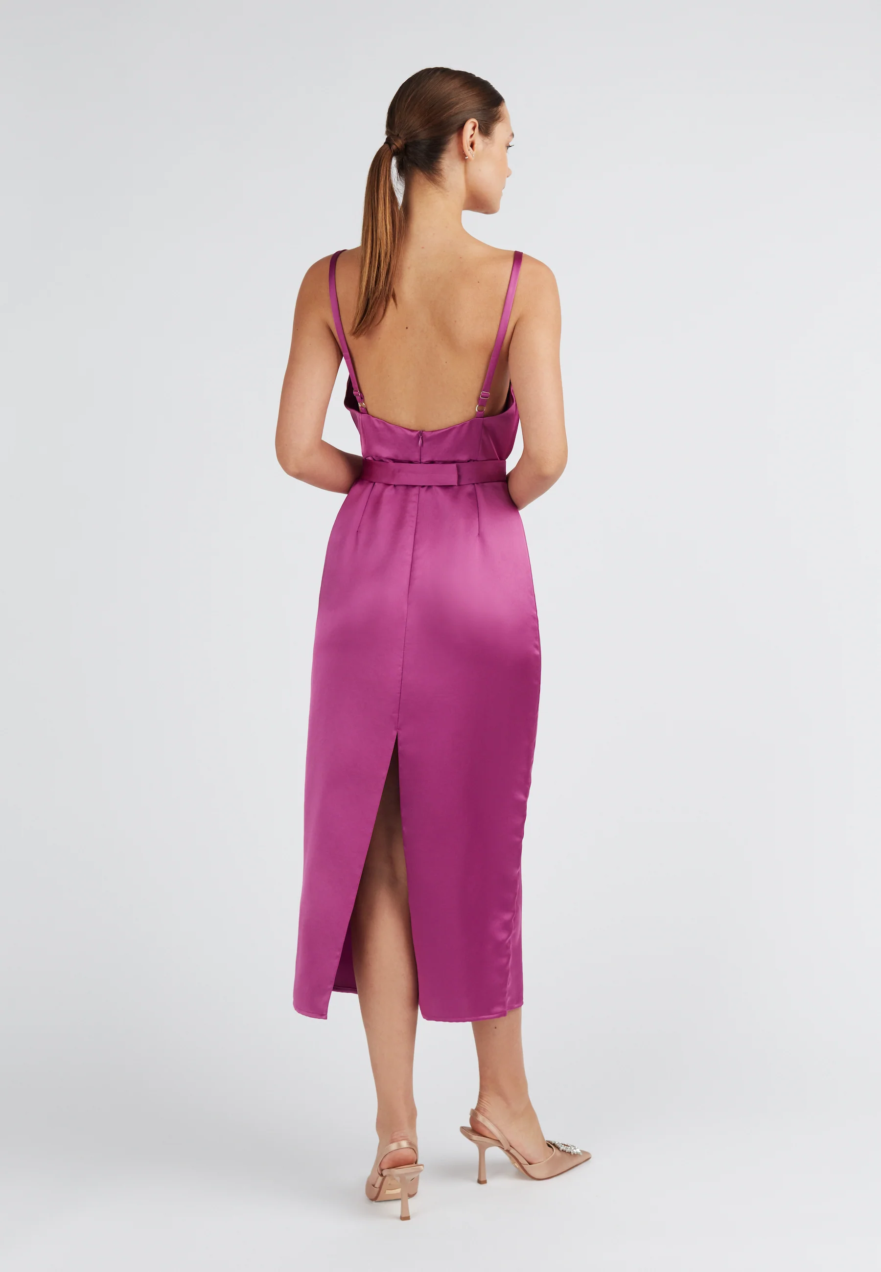 KAMEA magenta pink open back dress - Image 13
