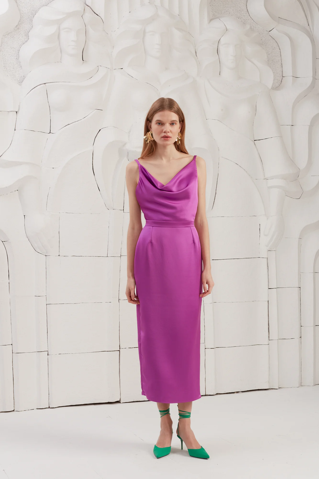 KAMEA magenta pink open back dress - Image 3