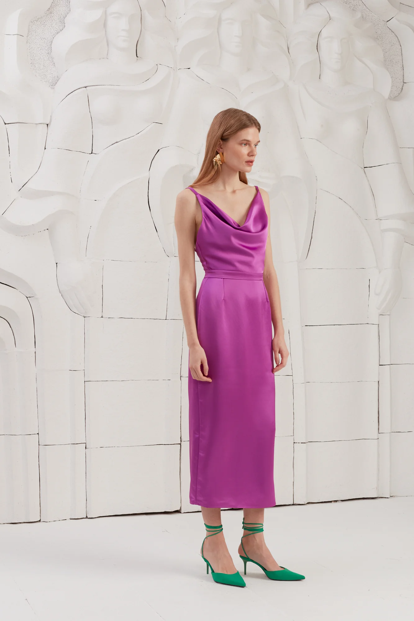 KAMEA magenta pink open back dress - Image 8