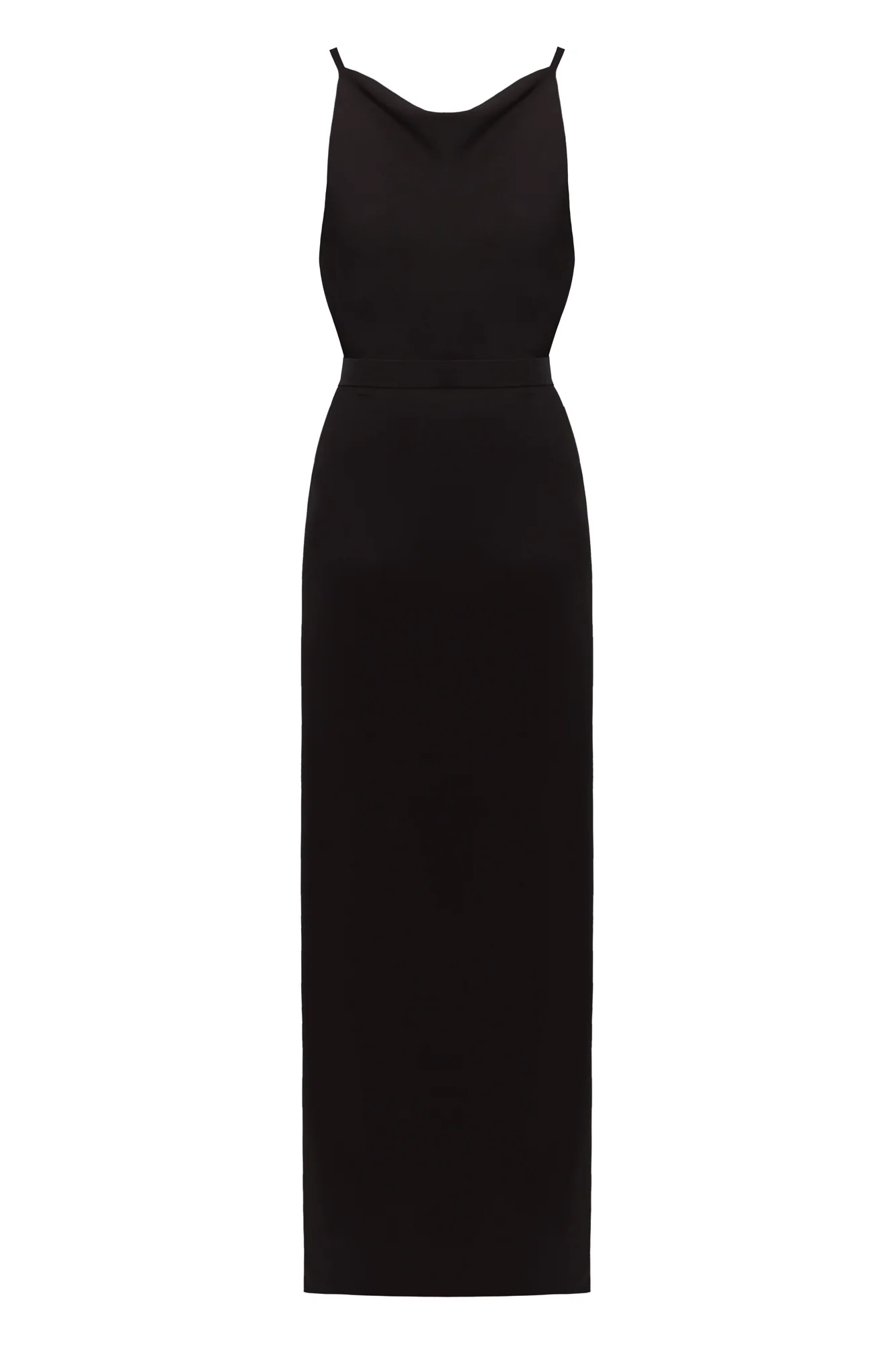 MANOA black open back evening dress - Image 6