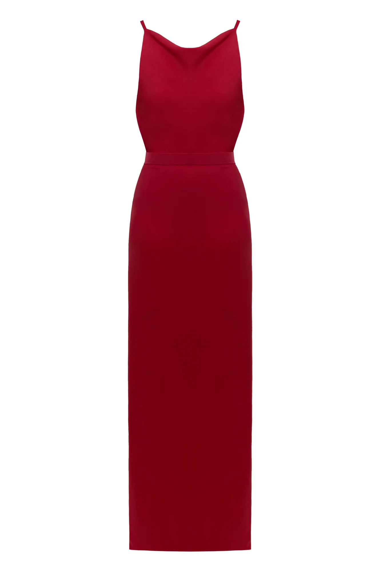 MANOA red cowl back evening dress - Image 7