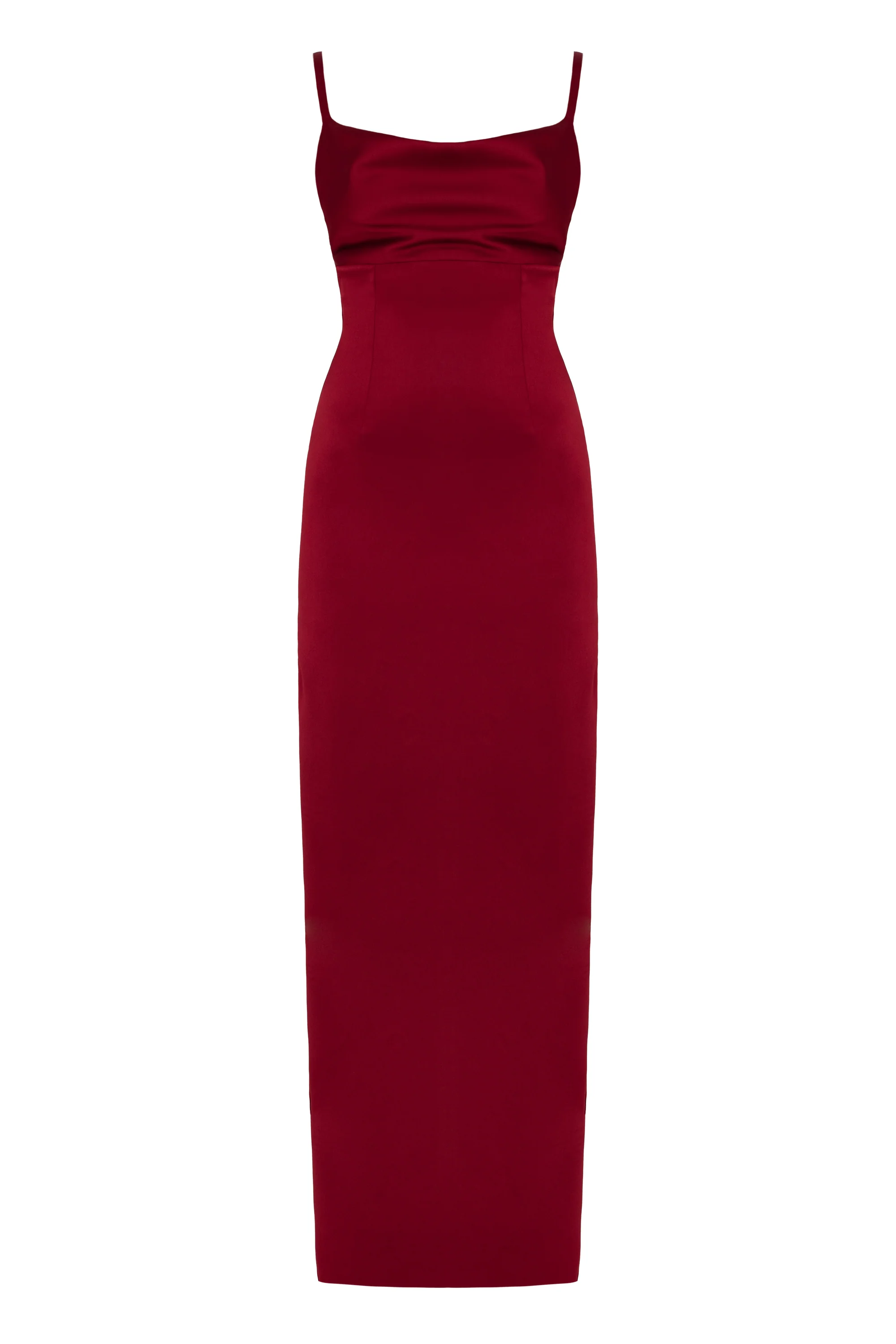 NADA Long Red Wine Evening Dress - Image 6