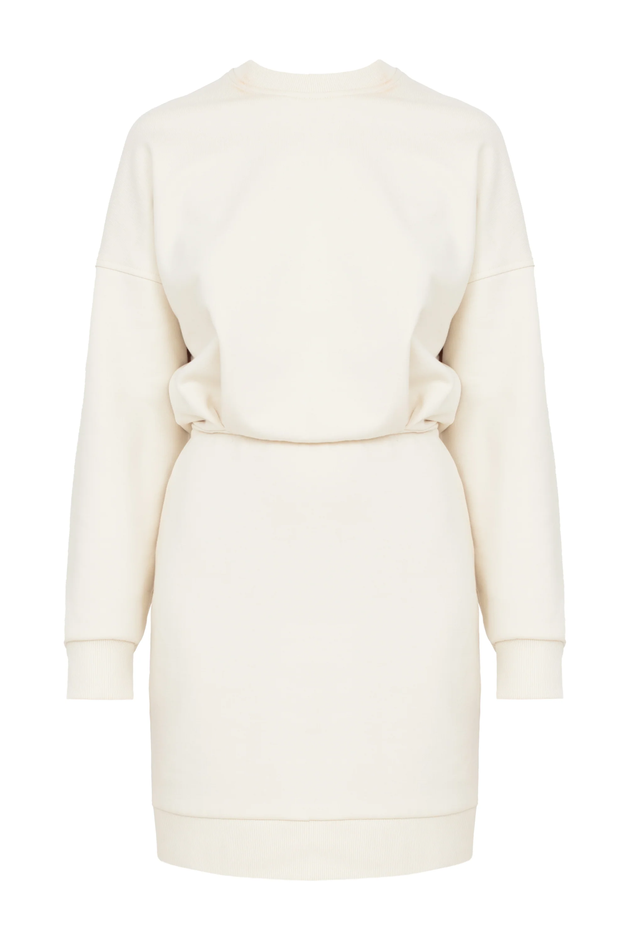 NIKA Pastel Mini Jersey Dress with Long Sleeves - Image 5
