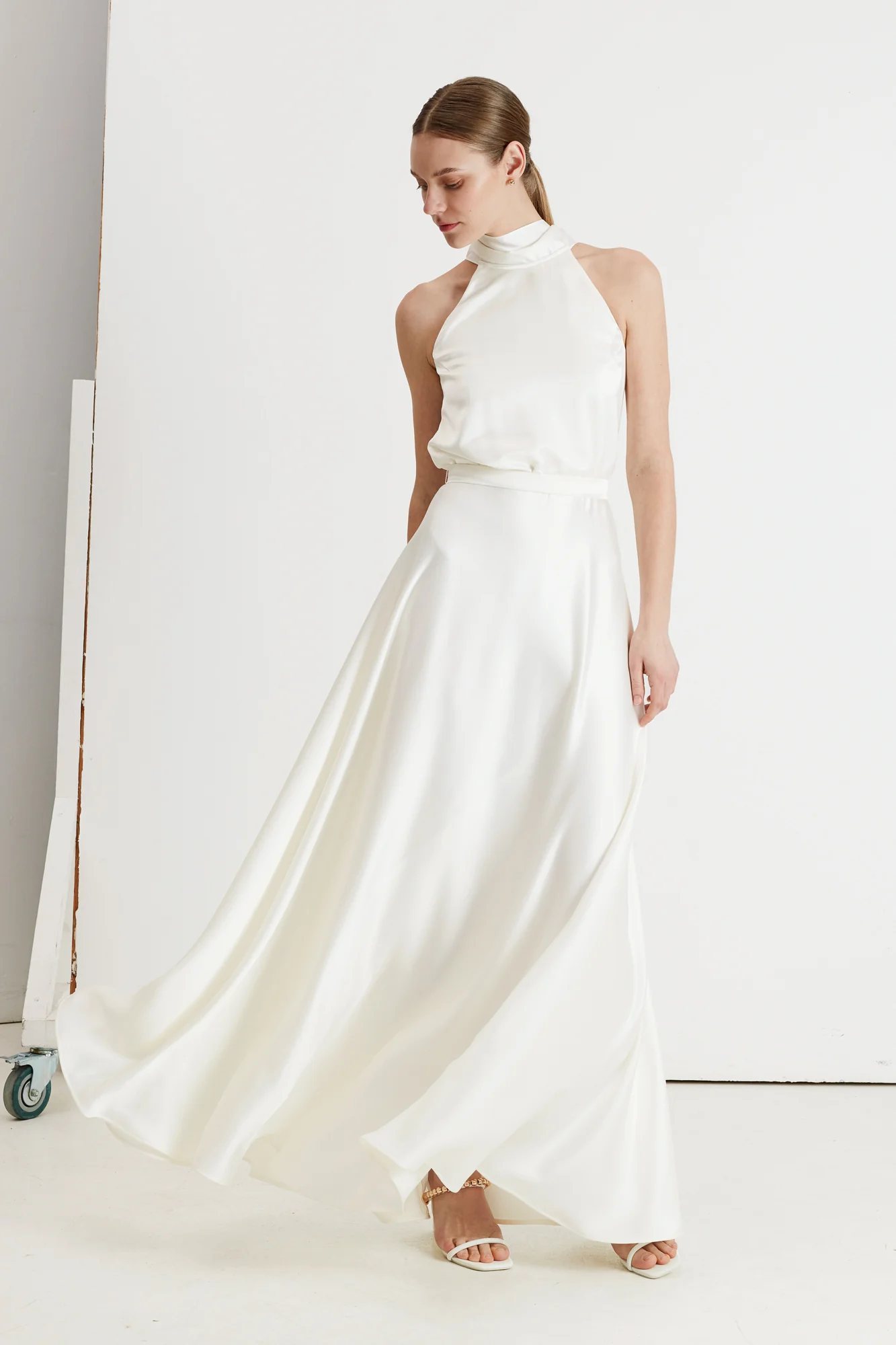 NOMA white halter neck maxi wedding dress - Image 6