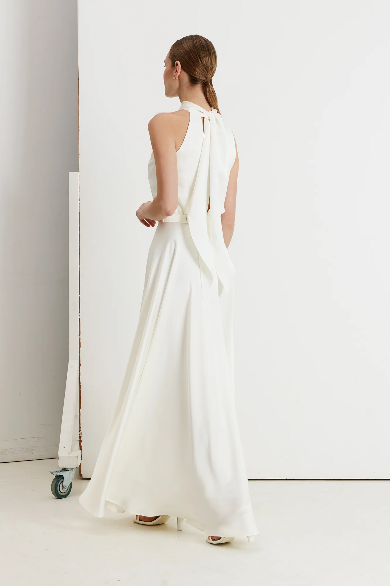 NOMA white halter neck maxi wedding dress - Image 7