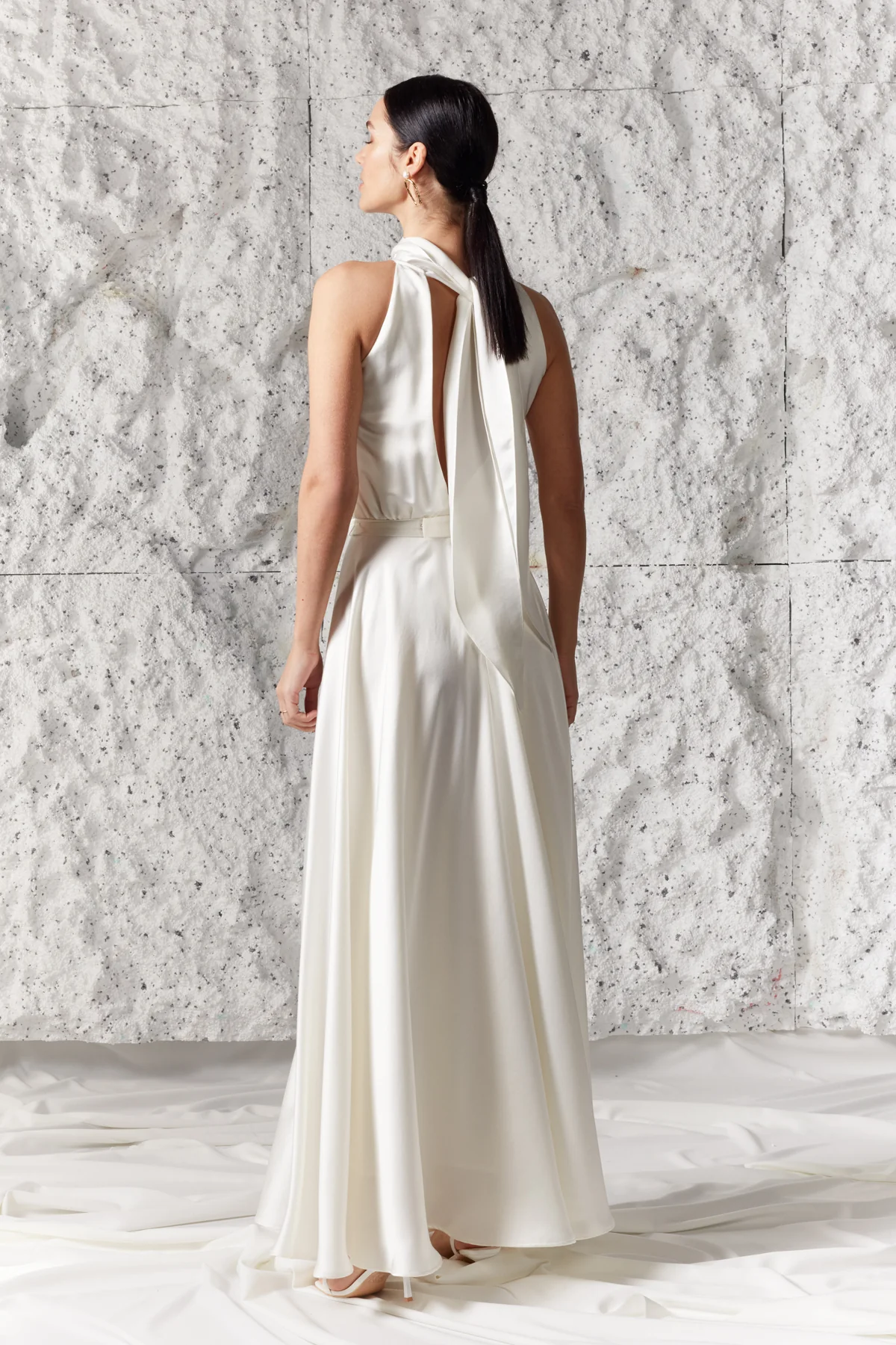 NOMA white halter neck maxi wedding dress - Image 8