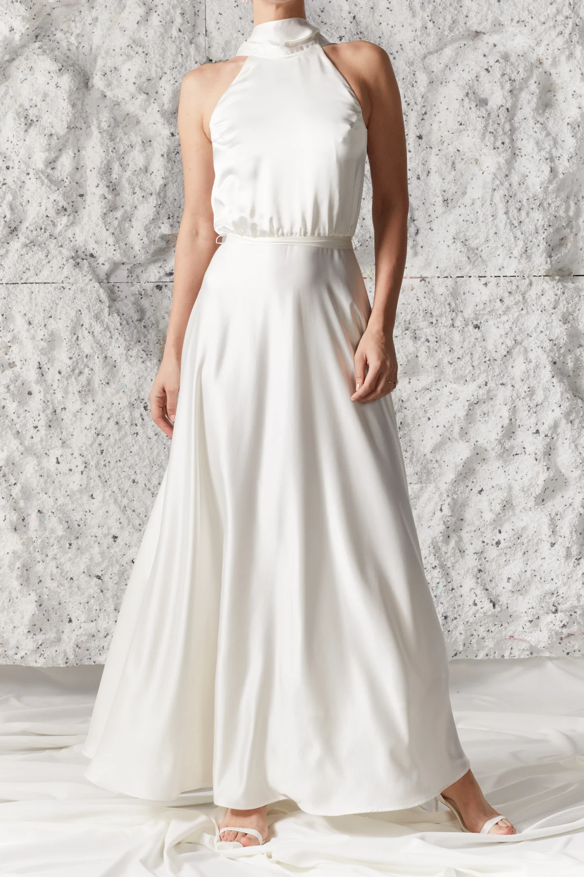 NOMA white halter neck maxi wedding dress - Image 9