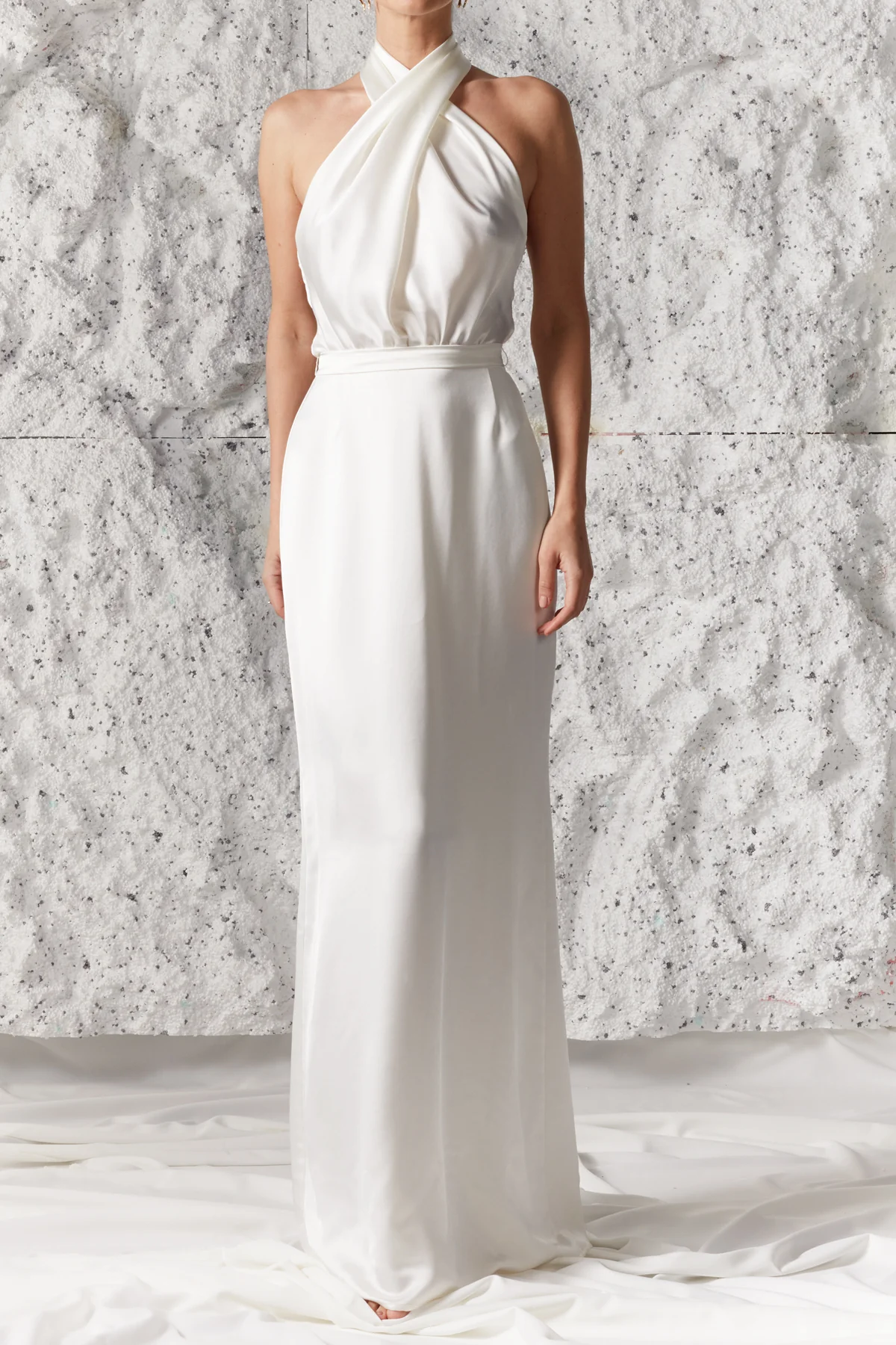 ALIUR soft satin maxi wedding dress - Image 6