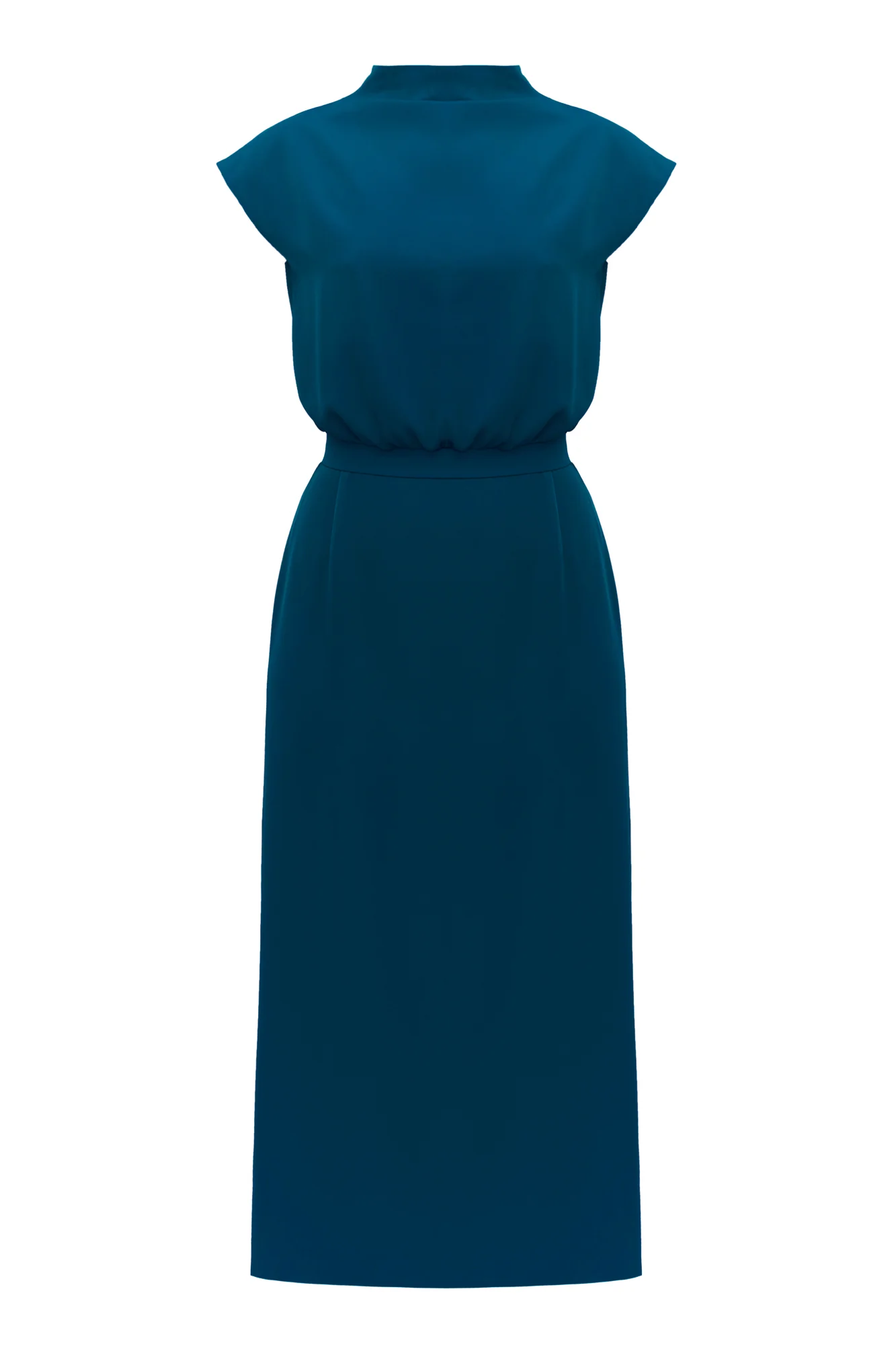 TESSA blue kimono sleeves midi dress - Image 6