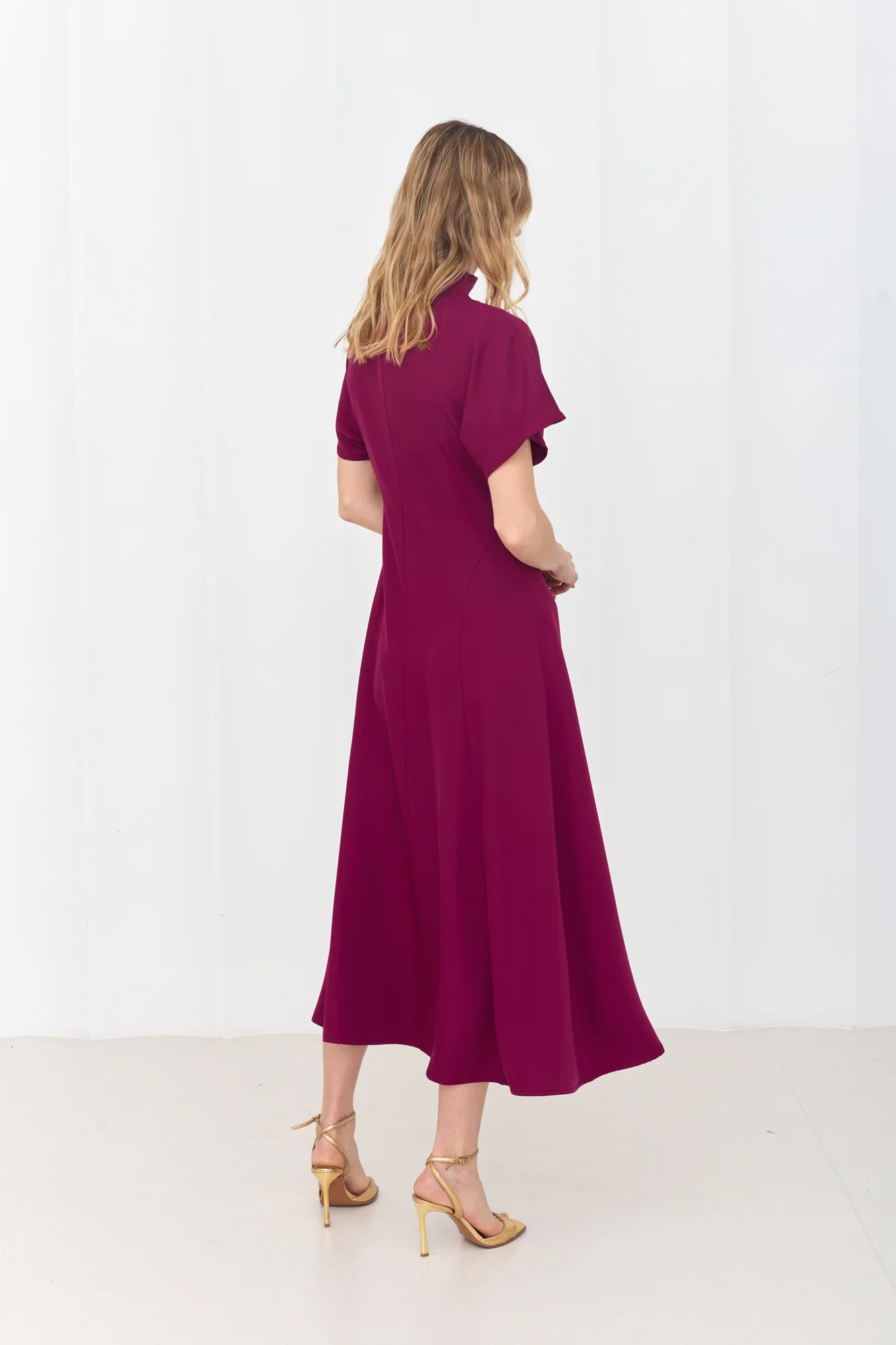 TORI Midi Magenta Pink Cocktail Dress - Image 5