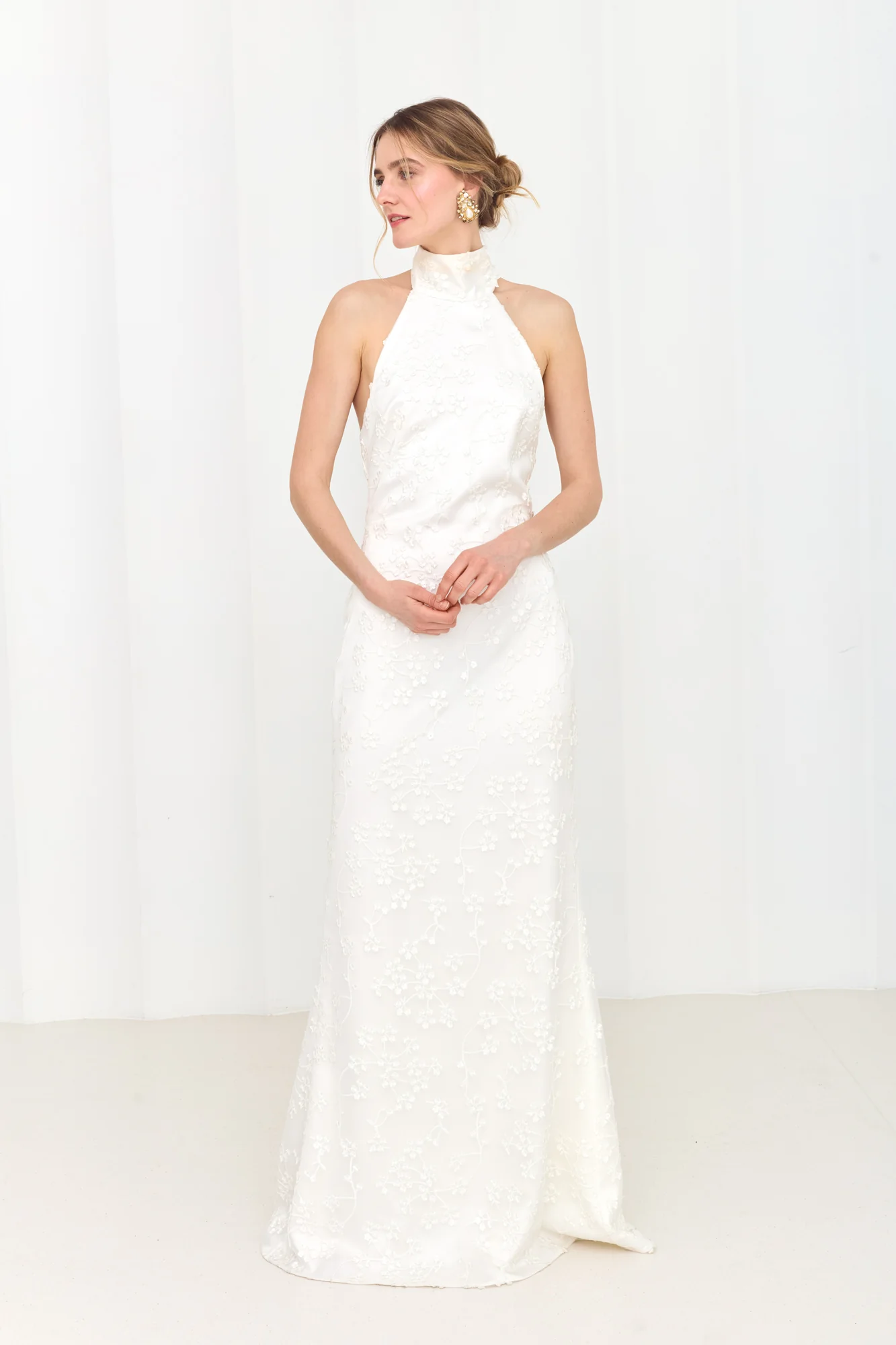 VALERIE Long White Lace Wedding Gown - Image 3
