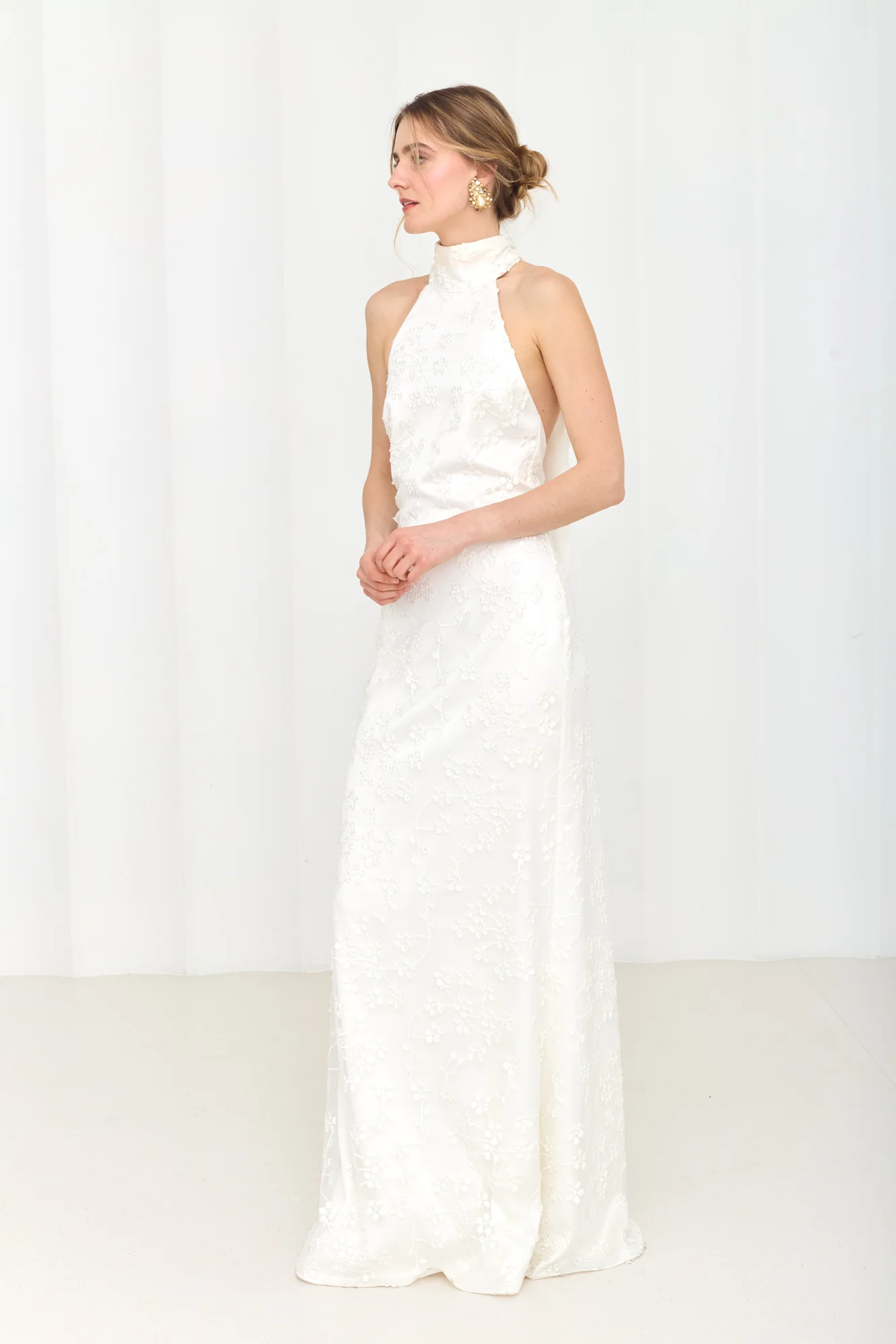 VALERIE Long White Lace Wedding Gown - Image 4