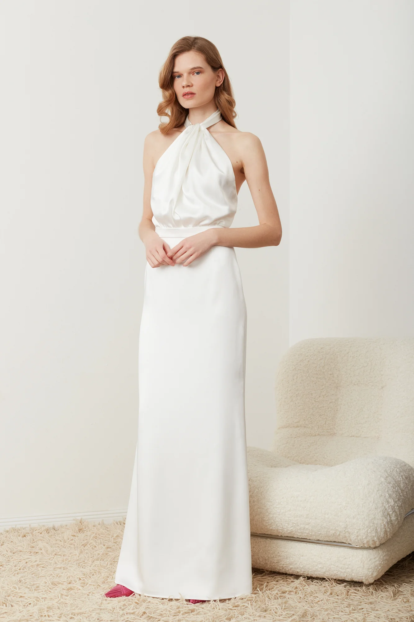 ELONA white backless wedding dress - Image 4